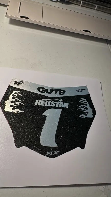 Moto Cutz Plate Decal