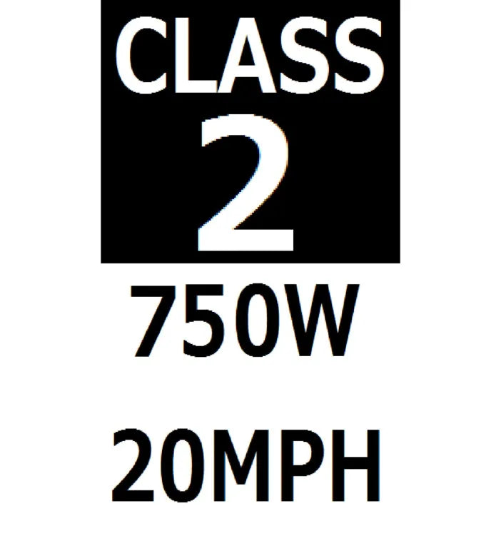 Legal Ebike Stickers Pack of 2