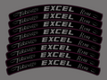 Excell Rim Stickers Pack of 8