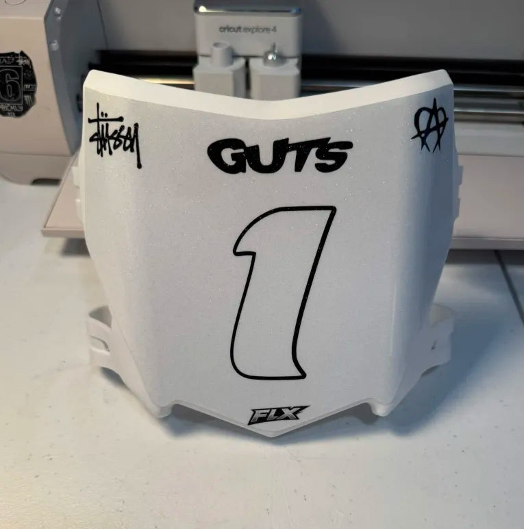 Moto Cutz Plate Decal