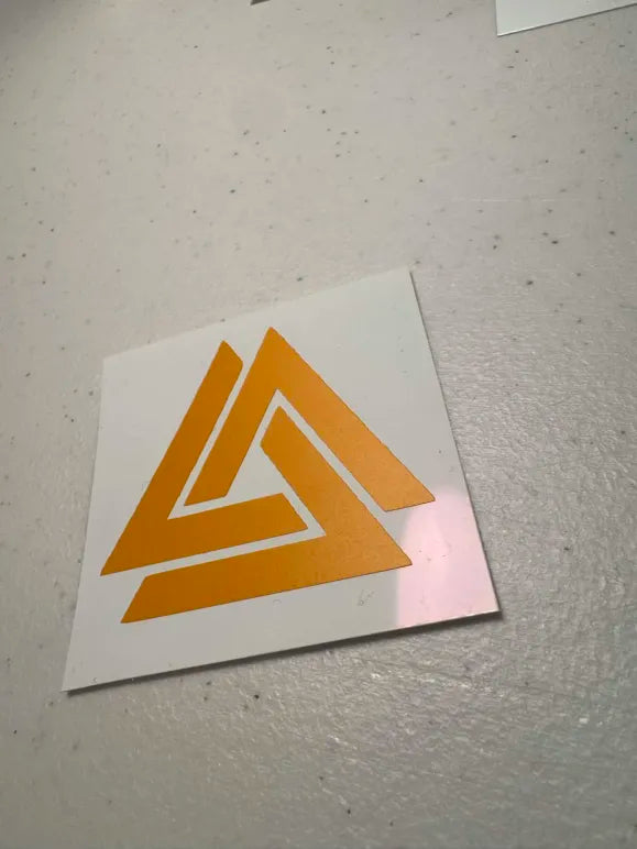 Orange Chi Battery Sticker